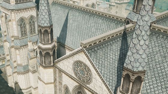 The cathedral roofs of Aden from above